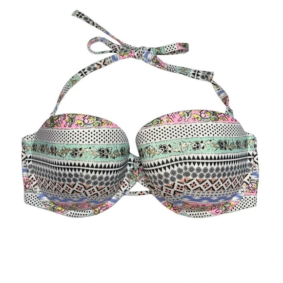 Victorias Secret | Halter Bikini Top Padded Removable Straps EUC - Picture 2 of 9